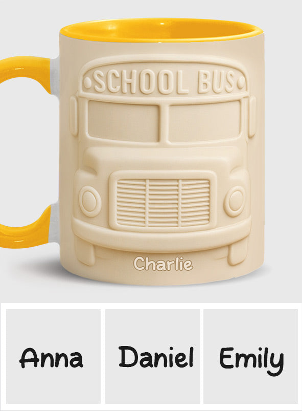 School Bus Driver - Personalized Bus Driver Accent Mug