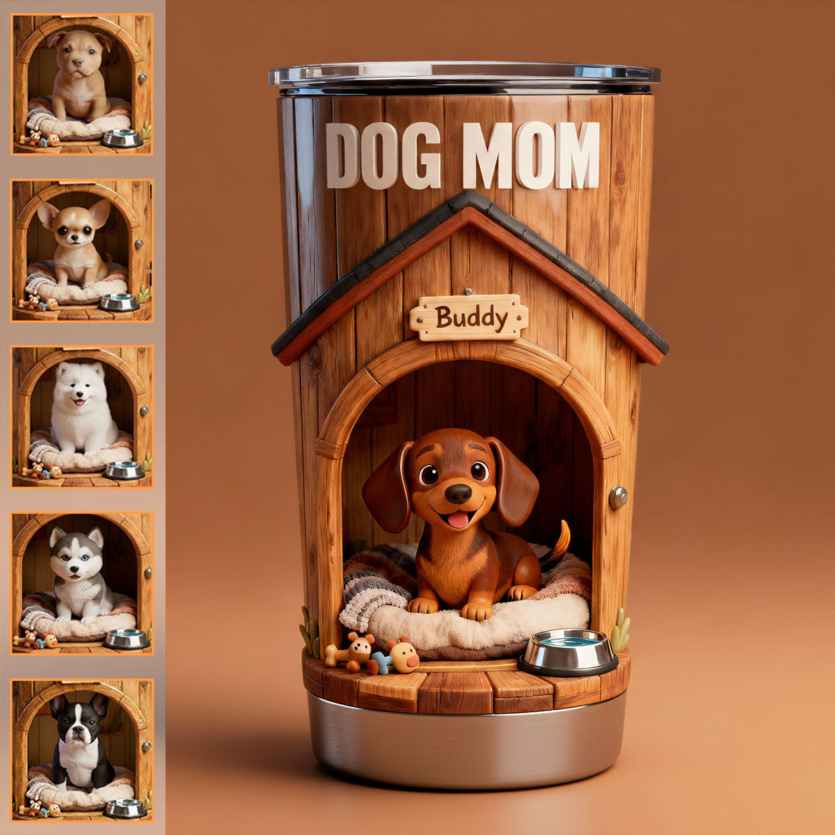 Hundemama/Hundepapa – Personalisierter Hunde-Trinkbecher