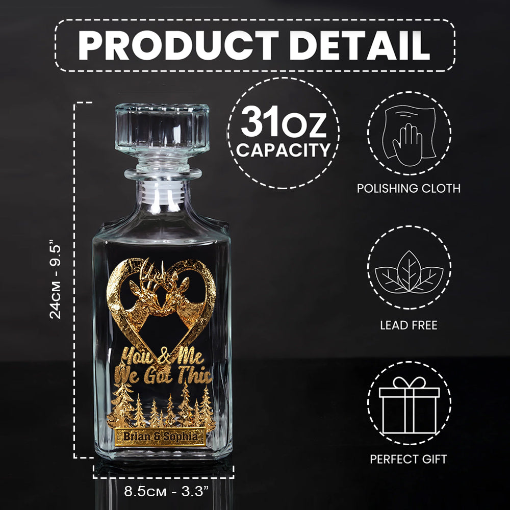 Du und ich, wir schaffen das – personalisiertes Jagd-Whiskyglas