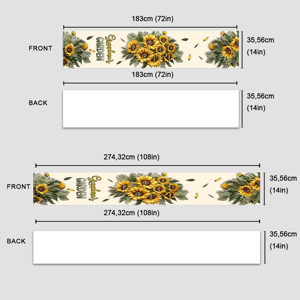 Omas Garten – Personalisierter Tischläufer „Oma“
