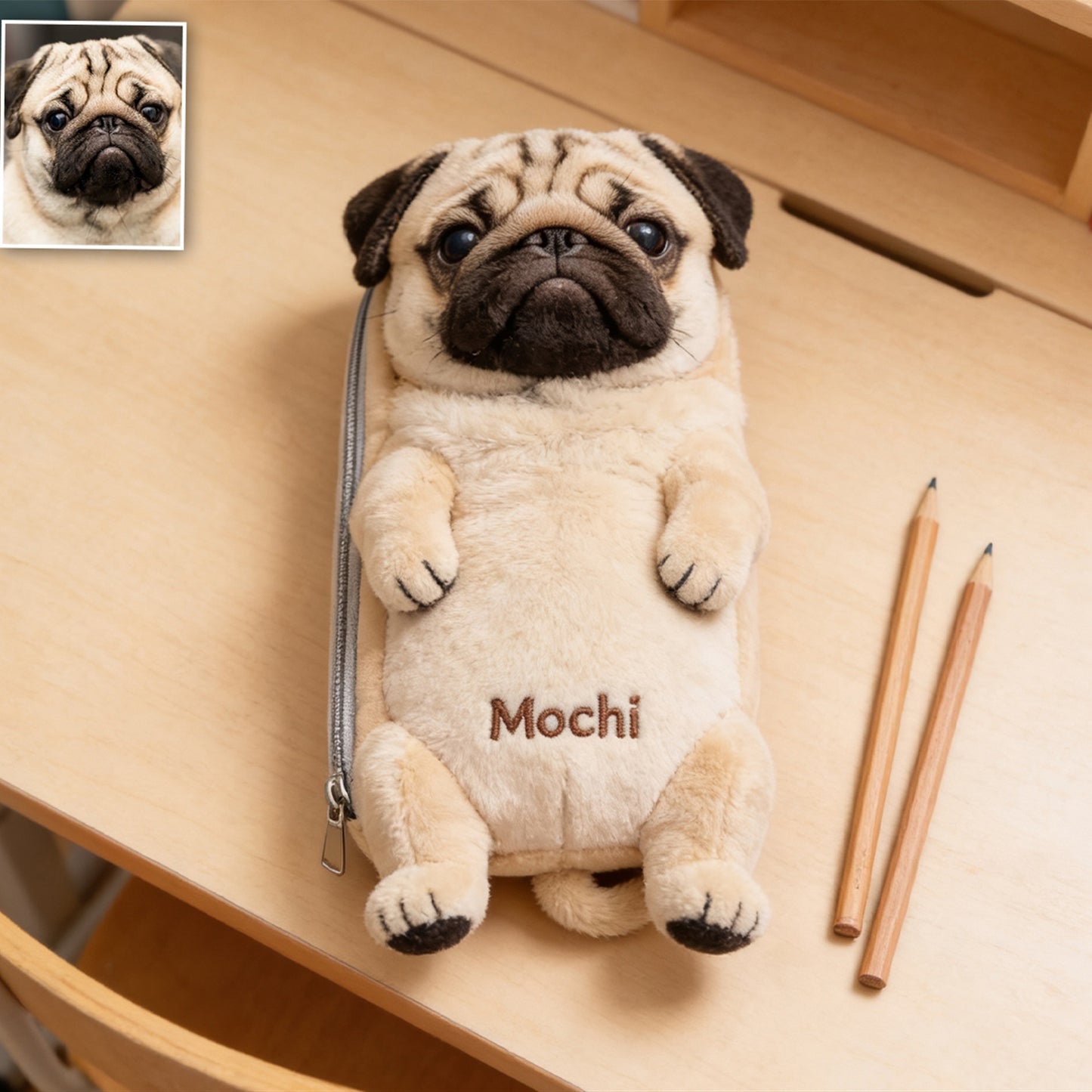 Always By My Side - Personalized Dog Plush Pouch