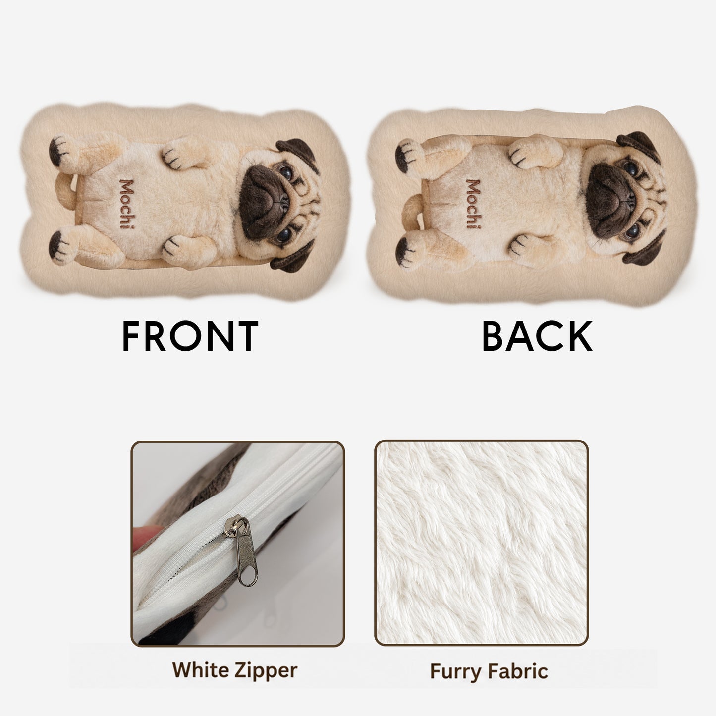 Always By My Side - Personalized Dog Plush Pouch
