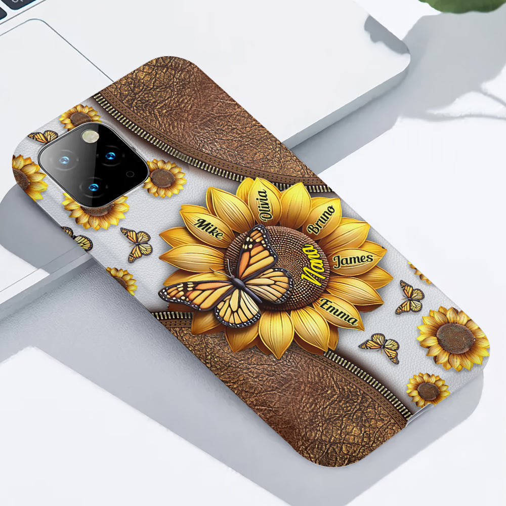 Sonnenblumen-Geschenk für Oma und Mama – Personalisierte Handyhülle mit Oma-Motiv