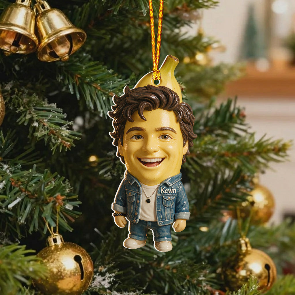 Funny Fruit Family Christmas Gift For Family Members, Friends - Personalized Family Premium 3D Ornament