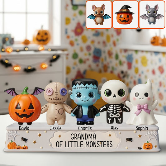Little Monsters – Personalisierte Acrylplakette in Sonderform für Oma