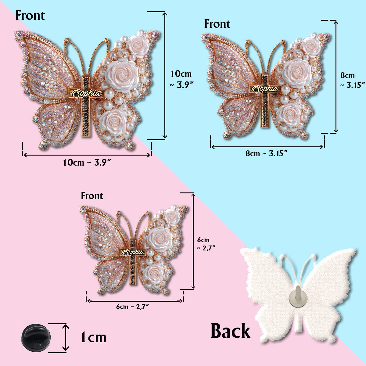 Glaube – Personalisierte christliche Anstecknadel