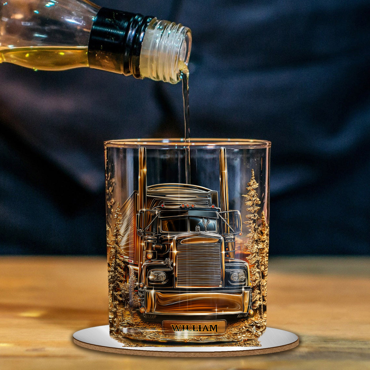Bester LKW-Fahrer – Personalisiertes Whiskyglas für LKW-Fahrer