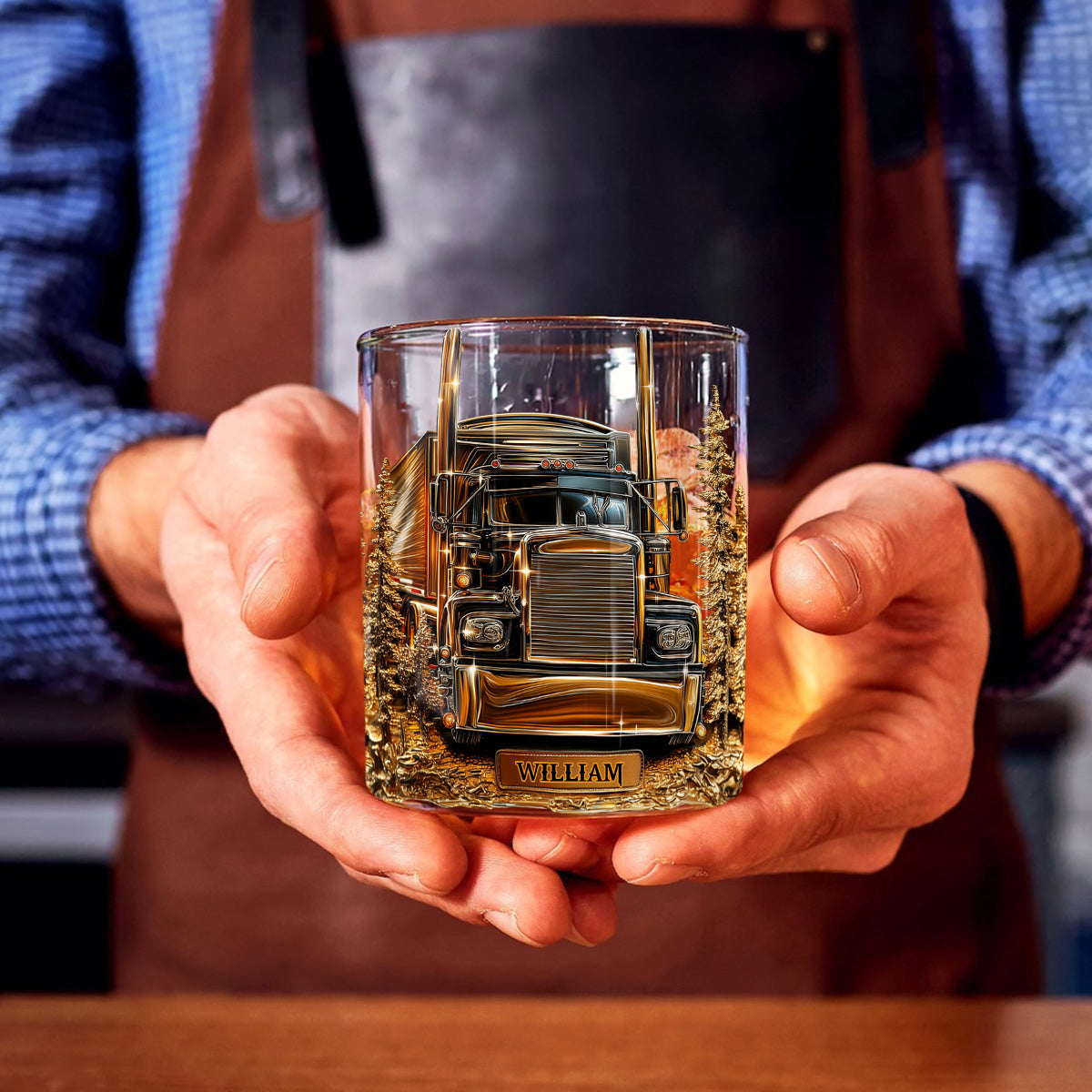 Bester LKW-Fahrer – Personalisiertes Whiskyglas für LKW-Fahrer