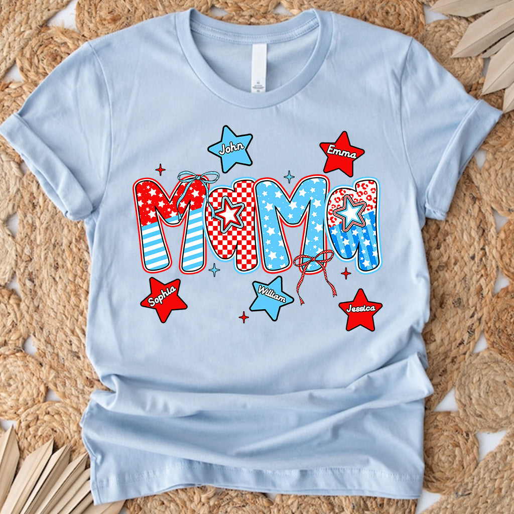 4. Juli Mama – Personalisiertes Mutter-T-Shirt und Hoodie