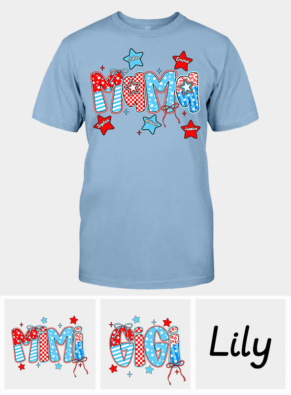 4. Juli Mama – Personalisiertes Mutter-T-Shirt und Hoodie