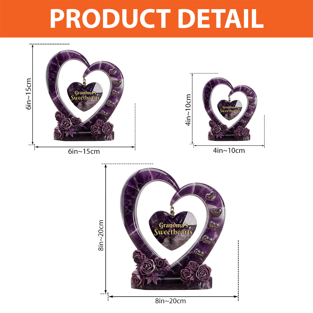 Omas Lieblinge – Personalisierte Acrylplakette in individueller Form für Oma