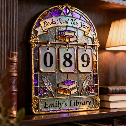 Book Tracker - Personalized Book Interchangeable Plaque