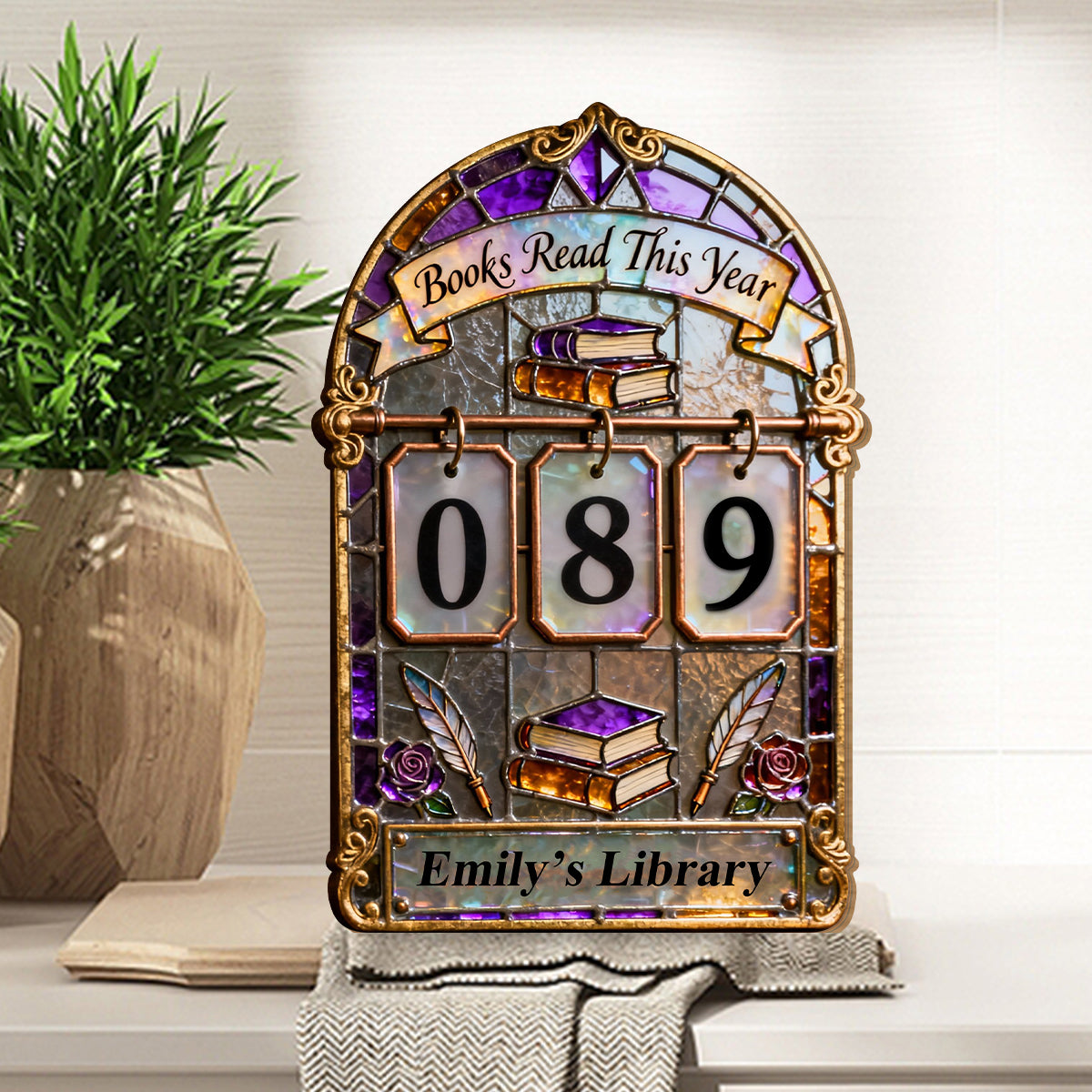 Buch-Tracker – Personalisierte, austauschbare Buchplakette