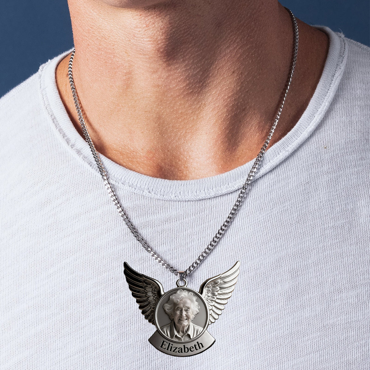 In liebevoller Erinnerung – Personalisierte Gedenk-Halskette mit Anhänger aus Acryl