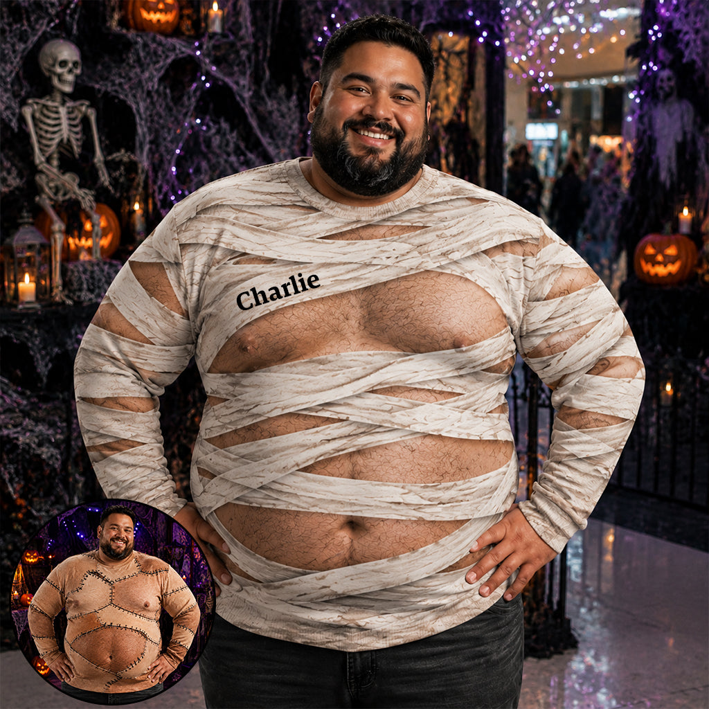 Funny Spooky - Personalized Halloween Ugly Sweater