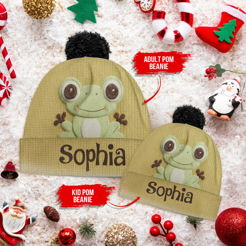 Ich liebe Frösche – personalisierte Froschmütze