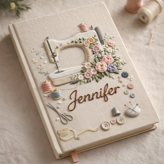 Love Sewing - Personalized Sewing Leather Journal