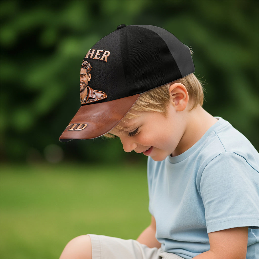 Custom Any Photo Congrat On Being My Brother - Personalized Sibling Classic Cap