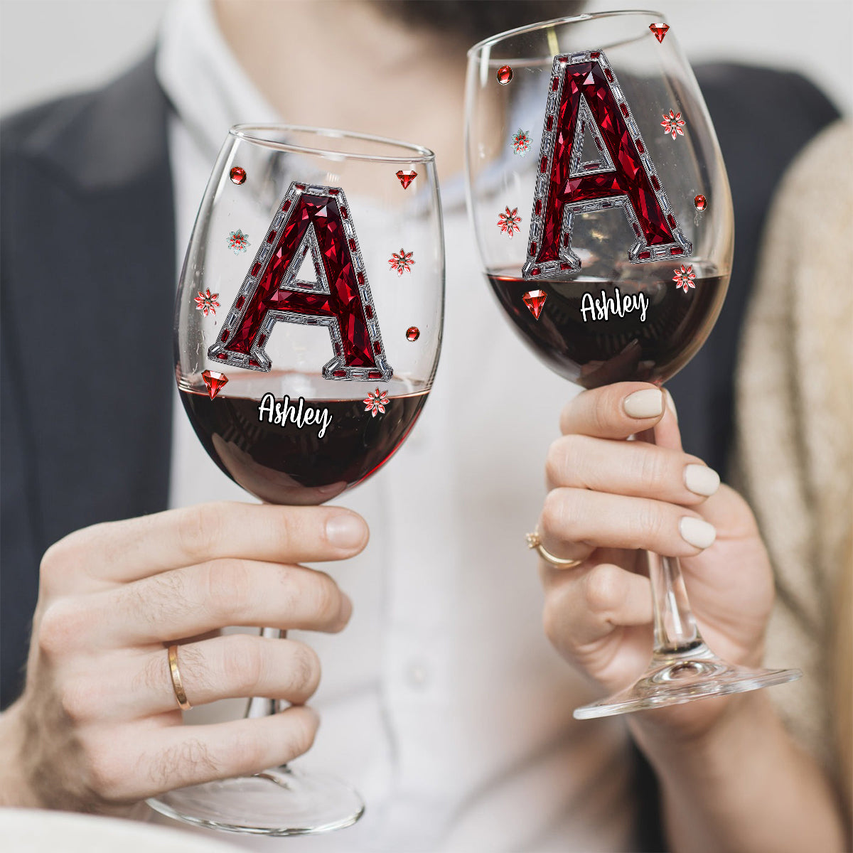 Love Wine – Personalisiertes Weinglas mit langem Stiel