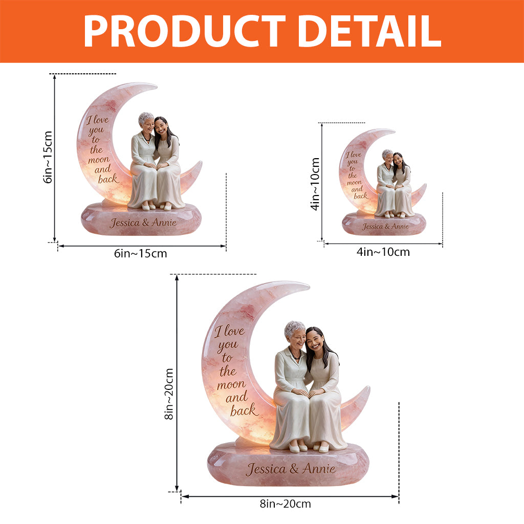 Individuell gestaltbare Acrylplakette für die Mutter nach Foto – personalisierte Mutterplakette in individueller Form