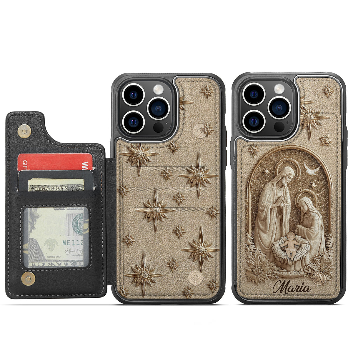 Die Heilige Familie – Personalisierte christliche Handyhülle mit Vollaufdruck