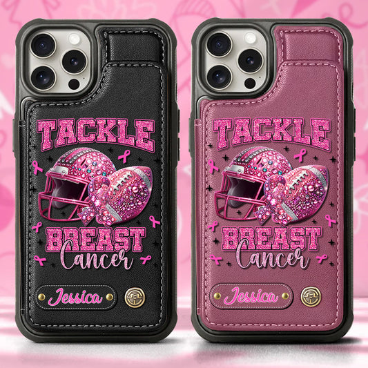 Pink Out - Personalized Football Wallet Phone Case