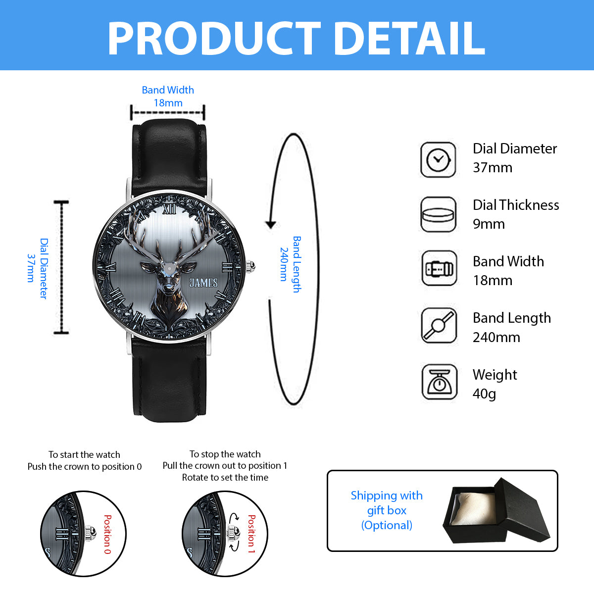 The Hunter's Pour – Personalisierte Jagdhanduhr
