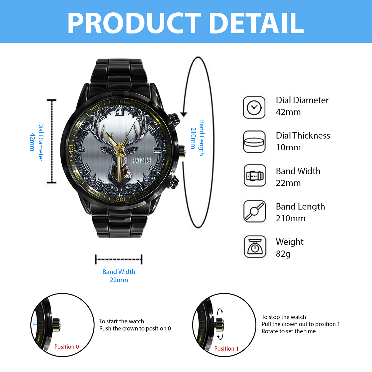 The Hunter's Pour – Personalisierte Jagdhanduhr