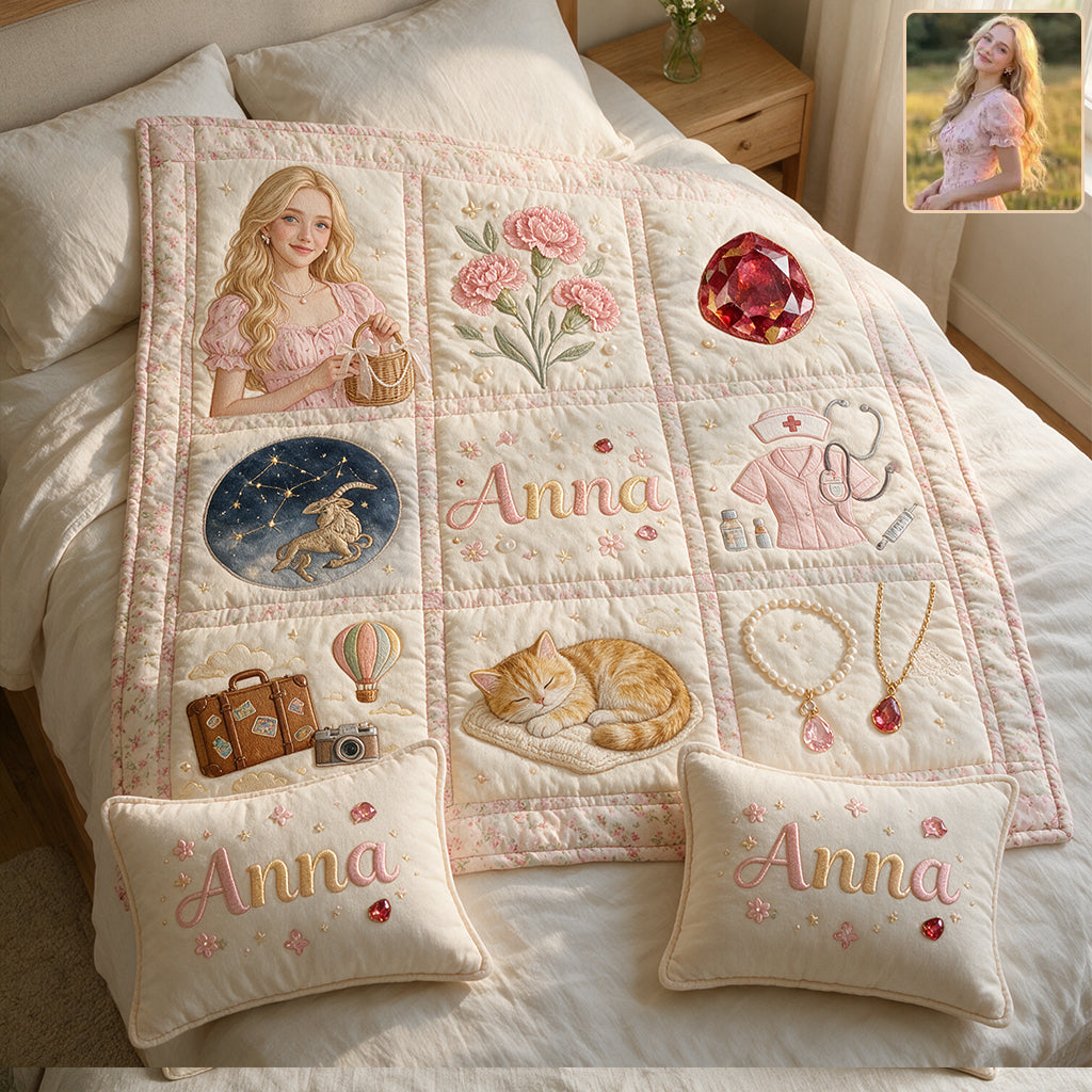 All The Things About Me - Personalized Self Love Quilt Set