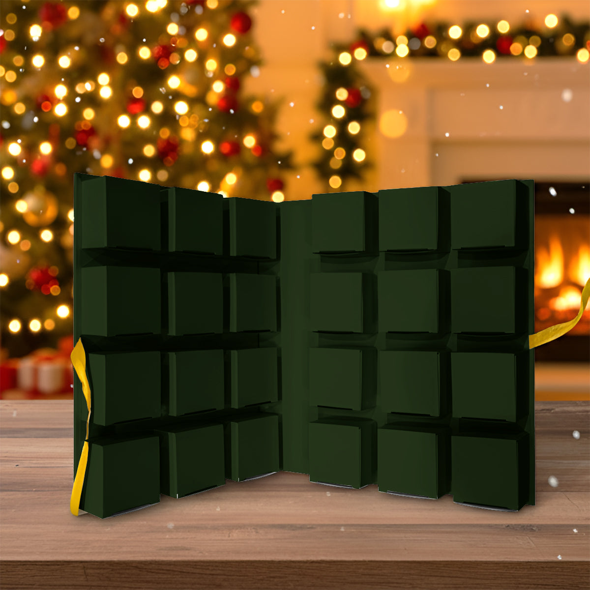 24 Dinosaurierarten – Geschenkidee für Jungen – Personalisierter Adventskalender zum Zusammenklappen mit Ornamenten