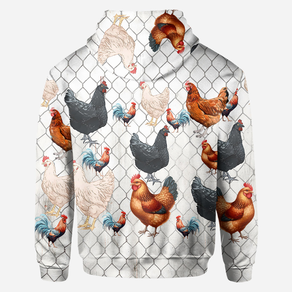 Easily Distracted by Peckers - Personalized Chicken All Over Shirt