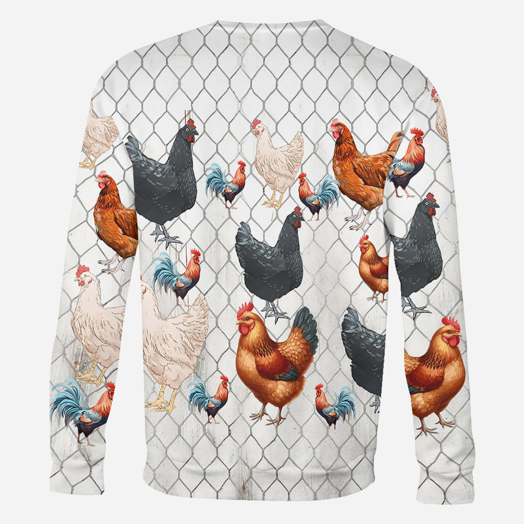 Easily Distracted by Peckers - Personalized Chicken All Over Shirt