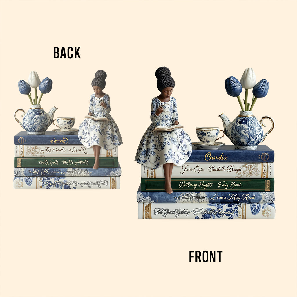 Liebesbücher – Personalisierte Acrylplakette in individueller Form für Afroamerikaner