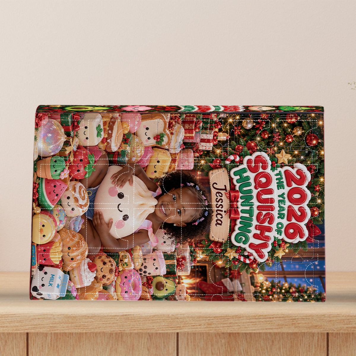 Das Jahr der Quetschjagd - Personalisierter Kinder-Adventskalender mit Ornamenten