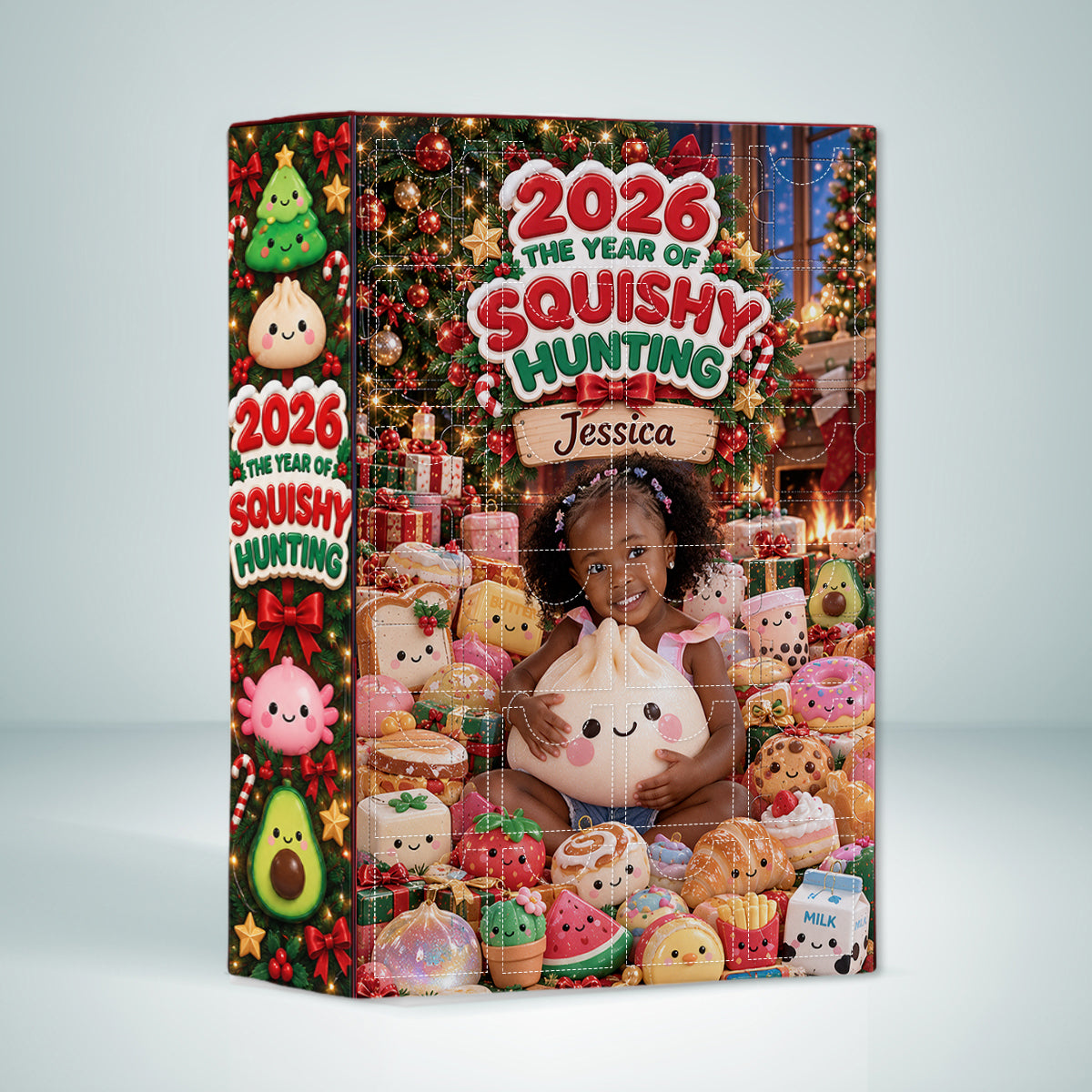 Das Jahr der Quetschjagd - Personalisierter Kinder-Adventskalender mit Ornamenten