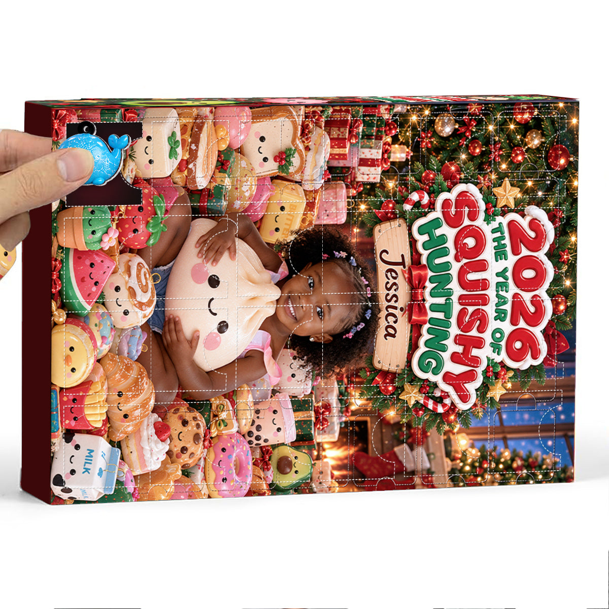 Das Jahr der Quetschjagd - Personalisierter Kinder-Adventskalender mit Ornamenten