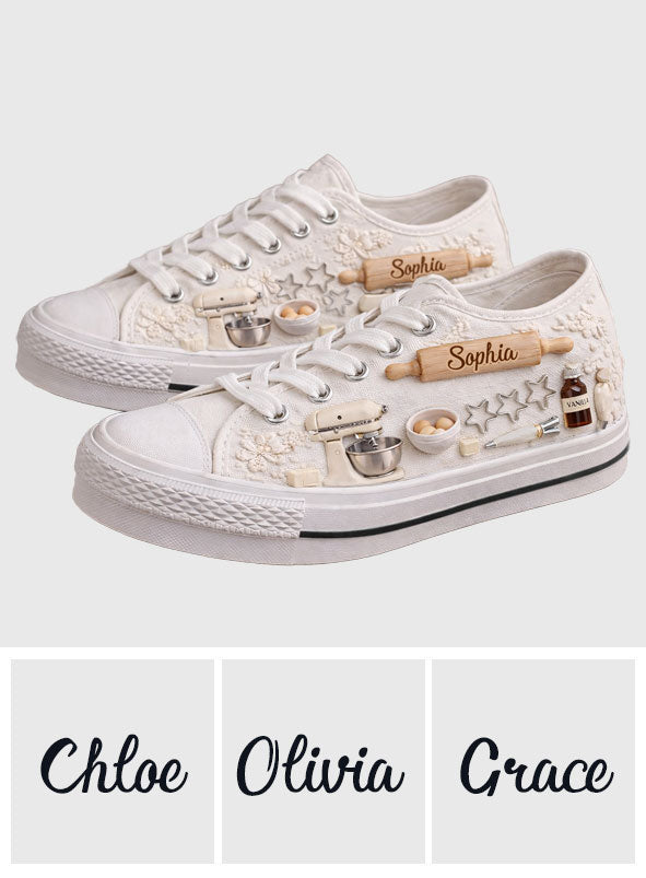 Love Baking – Personalisierte Backschuhe (niedriger Schaft)