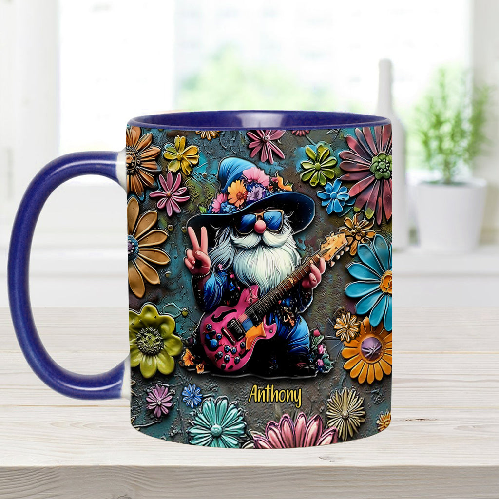 Hippie-Gnome – Personalisierte Tasse mit Hippie-Akzent