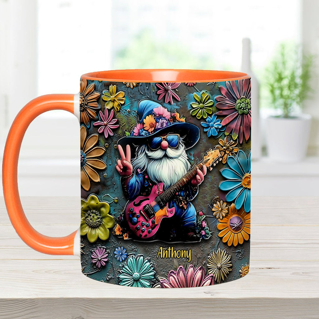 Hippie-Gnome – Personalisierte Tasse mit Hippie-Akzent