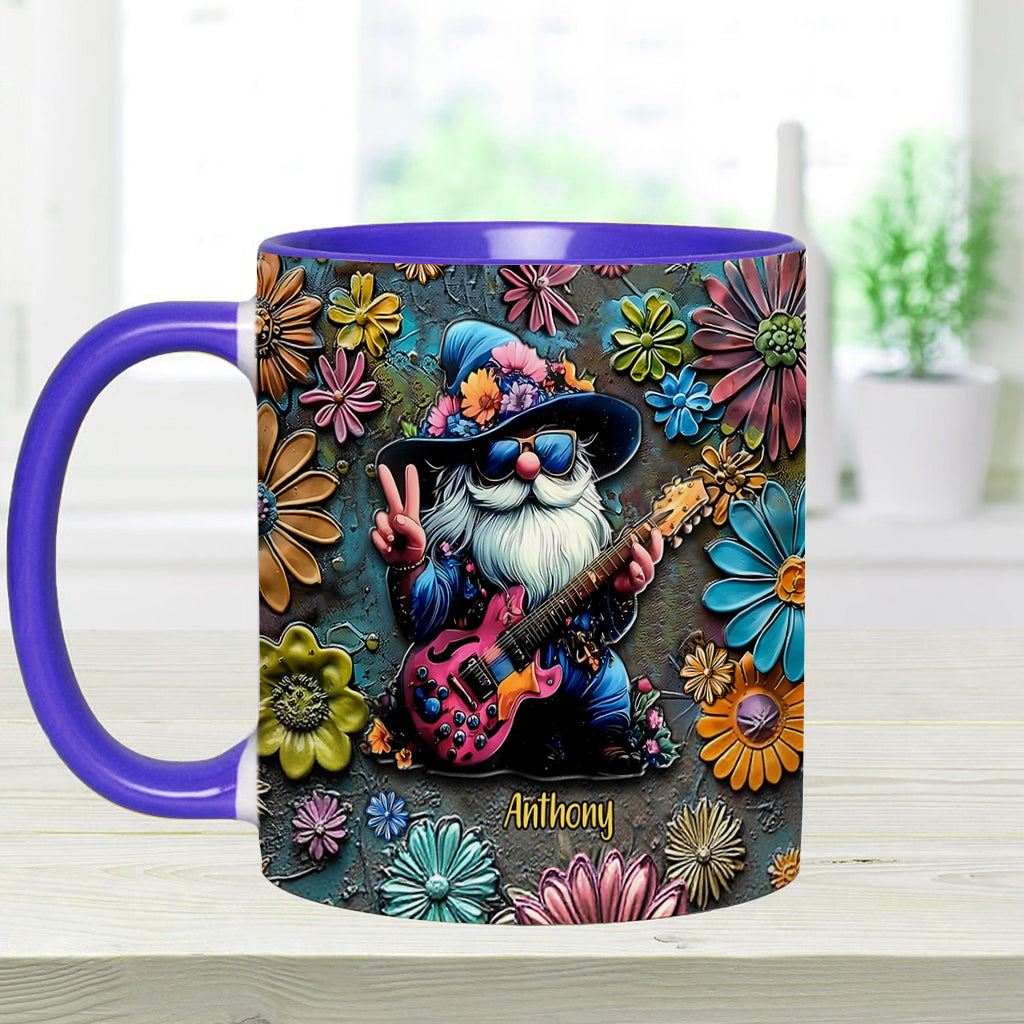 Hippie-Gnome – Personalisierte Tasse mit Hippie-Akzent