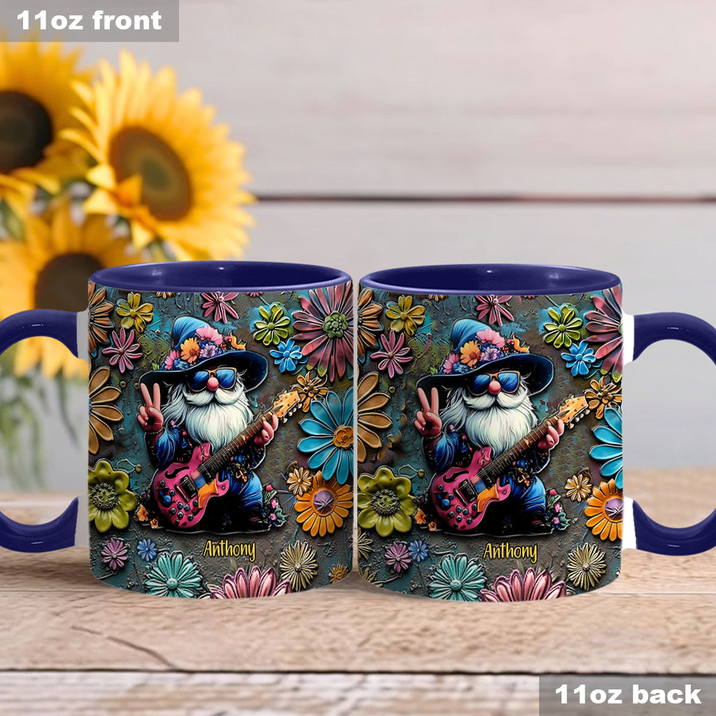 Hippie-Gnome – Personalisierte Tasse mit Hippie-Akzent