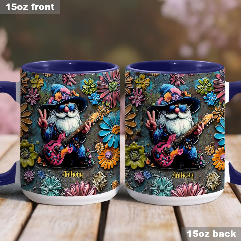 Hippie-Gnome – Personalisierte Tasse mit Hippie-Akzent
