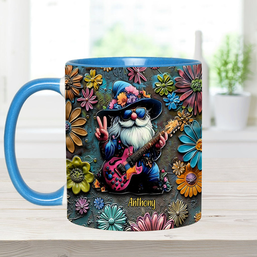 Hippie-Gnome – Personalisierte Tasse mit Hippie-Akzent