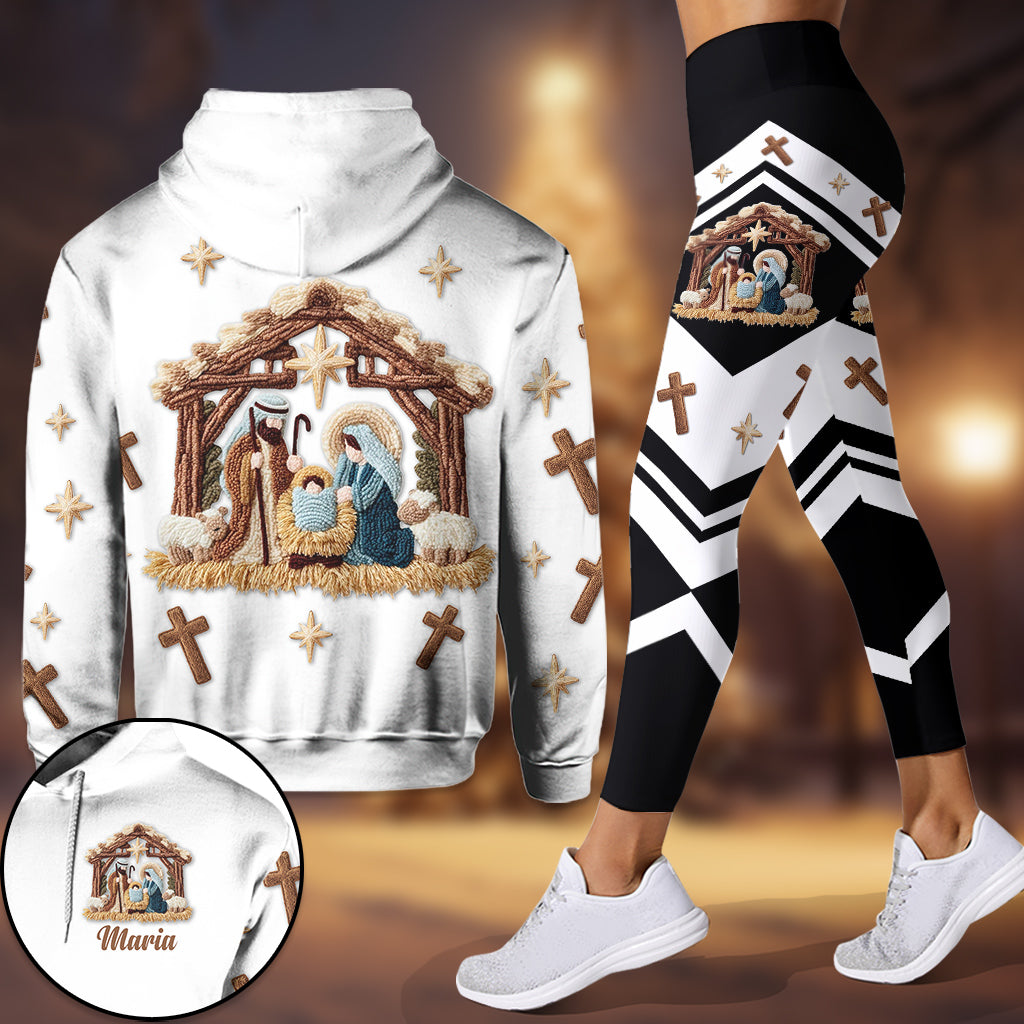 Glaube – Personalisierter christlicher Hoodie und Leggings