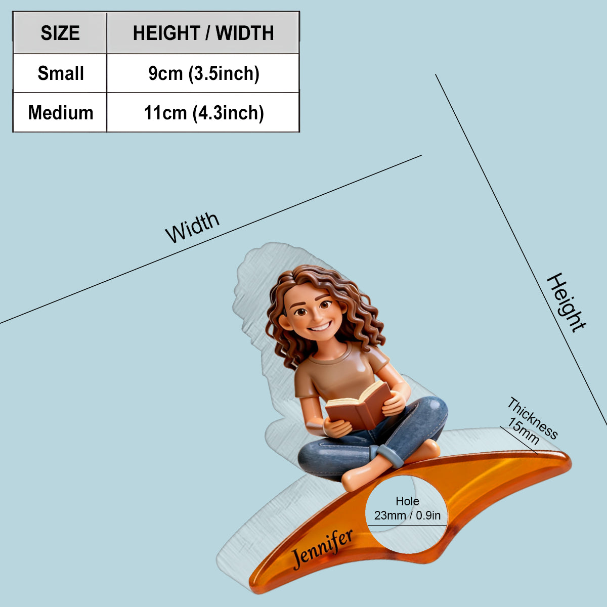 Liebe Bücher – Personalisierter Buchseitenhalter