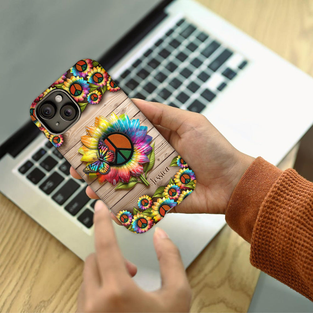 Hippie Soul – Personalisierte Handyhülle mit Hippie-Vollbilddruck