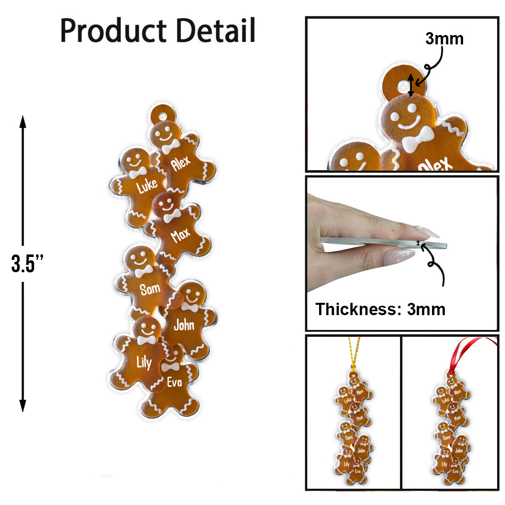 Lebkuchenfamilie – Personalisierter Familienschmuck