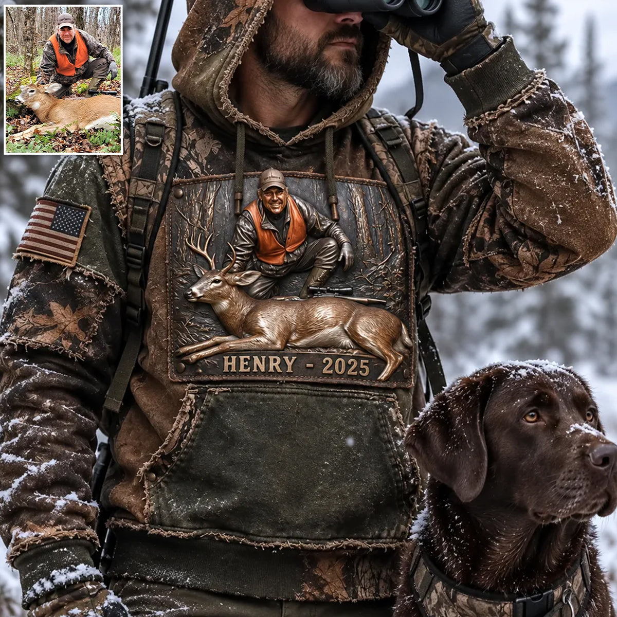 Born To Hunt - Personalized Hunting All Over Shirt