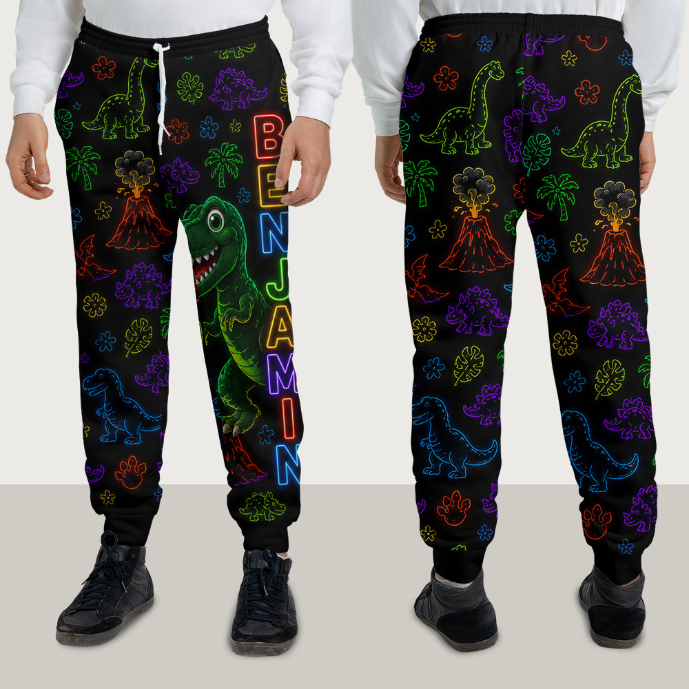 Neon Style Gift For Kids - Personalized Kid Kid Hoodie & Kid Jogger Sweatpants