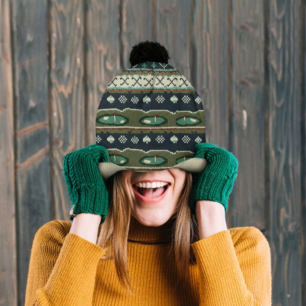 Golf Winter - Personalisierte Golfmütze